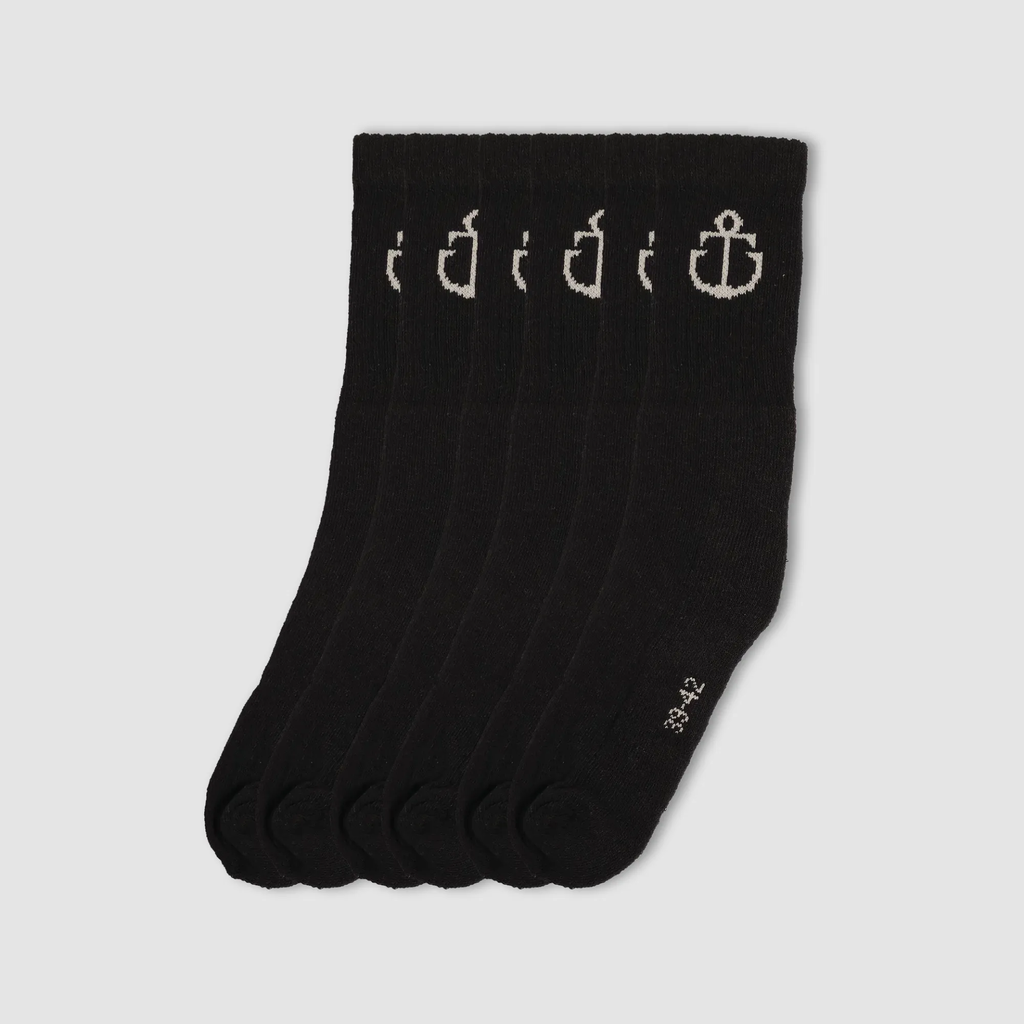 [SPT-BLK-3942] Sportsocken 3er Pack (Schwarz, 39/42)