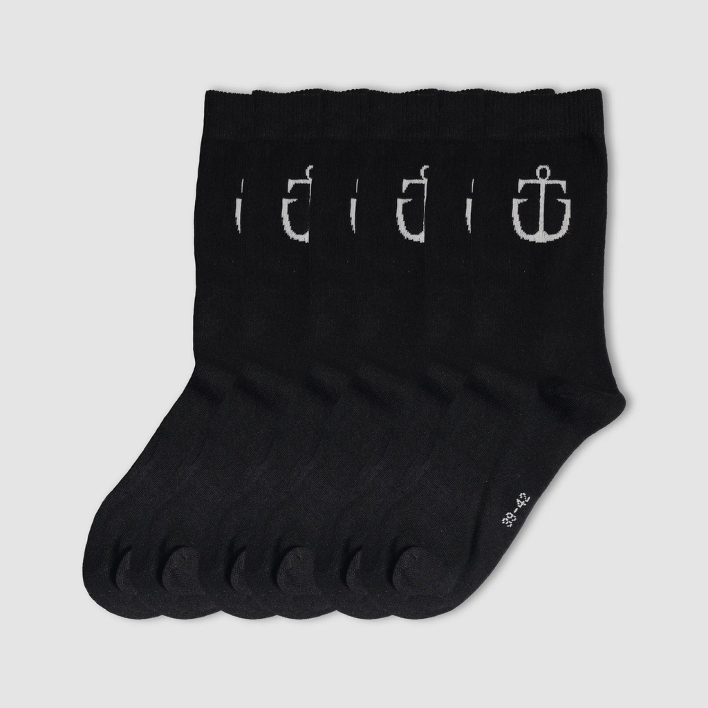 [BS-BLK-3942] Business socks 3 pairs pack (Black, 39 / 42)